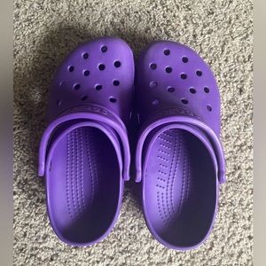 Purple Crocs